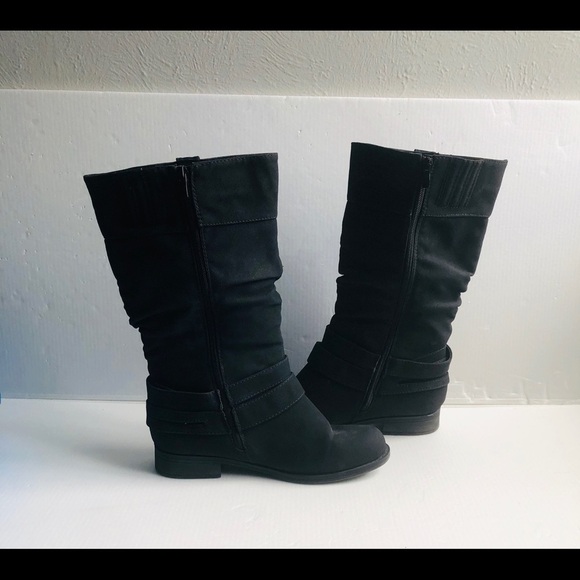 DE BLOSSOM, BLACK BOOTS, size 8 1/2 - Picture 3 of 9